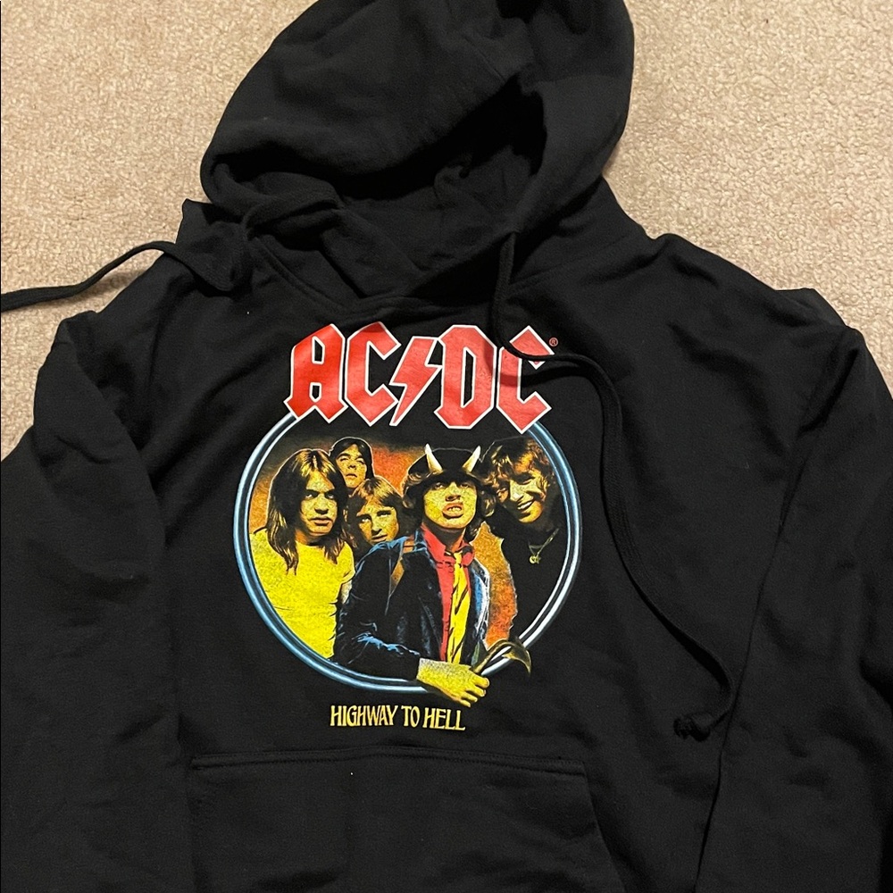 Vintage Men’s AC/DC Highway to Hell Black Hoodie
